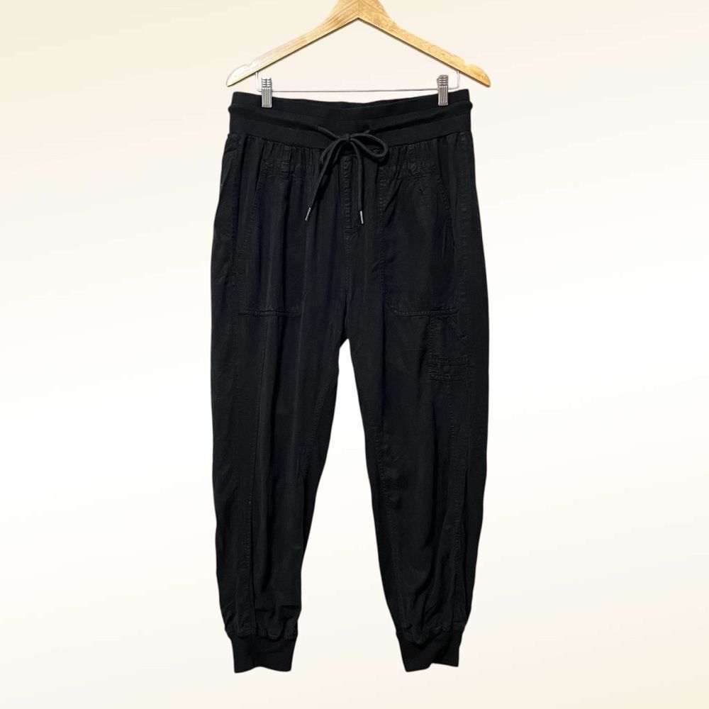 Quince Black Drawstring Jogger Pants